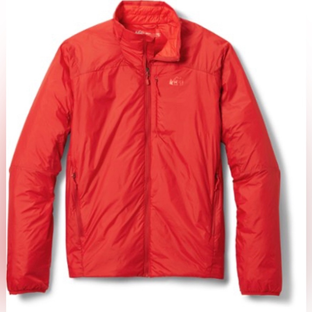 REI Co-op Flash Insulated Men’s Sz S Primaloft Red Packable Puffer Jacket